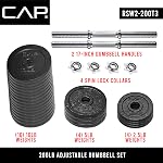 CAP Barbell Adjustable Dumbbell Weight Set