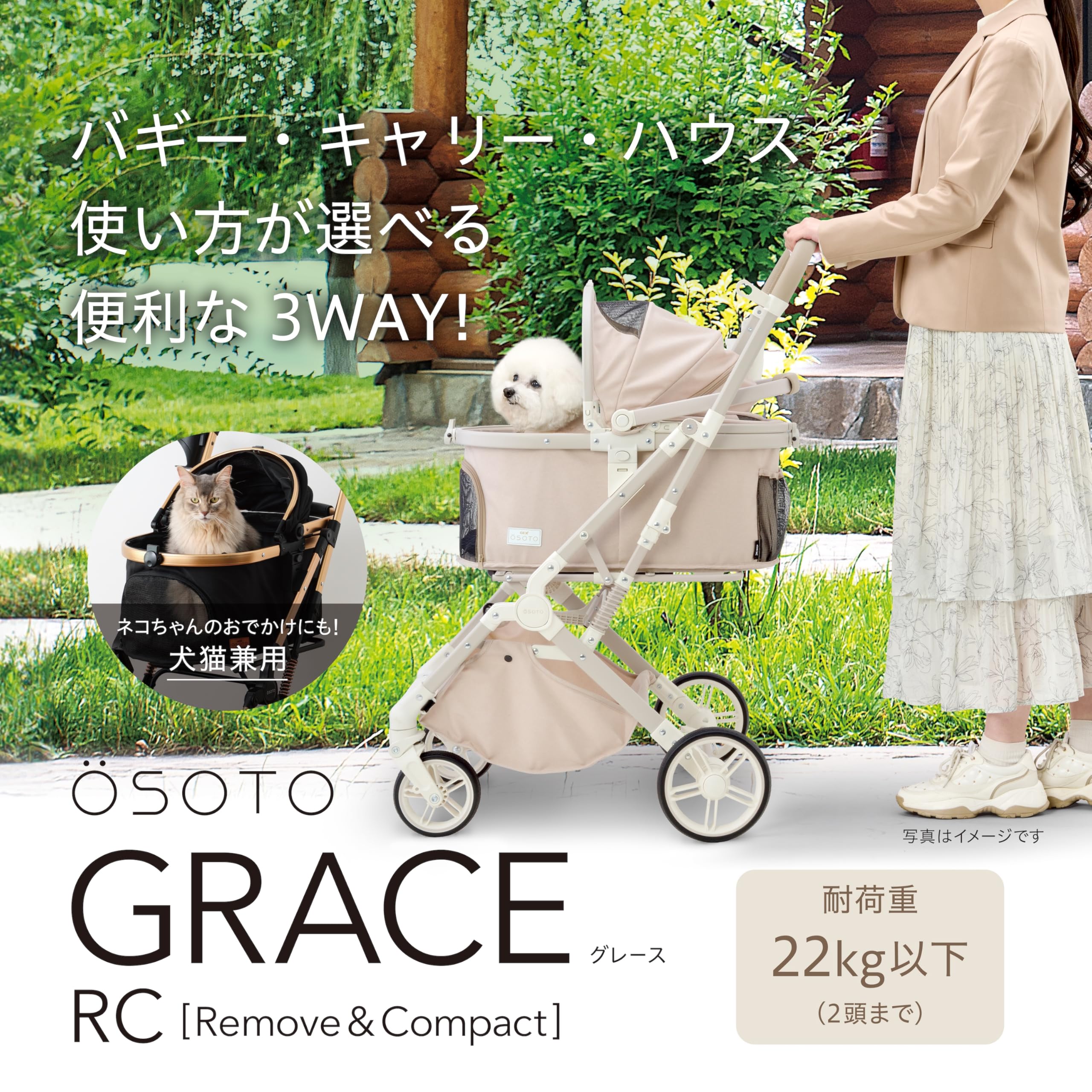 Amazon.co.jp: ジェックス OSOTO GRACE RC エクリュ バギー
