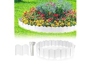 Plastic Garden Edging Fence Border For Flower Bed And Landscaping