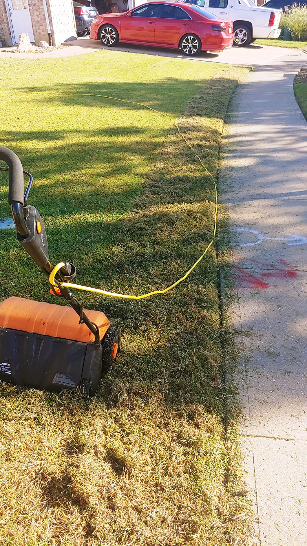 28/mo Finance WORX WG850 12 Amp 14 Inch Corded Electric Dethatcher