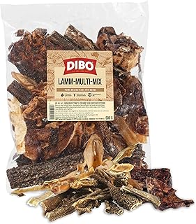 DIBO Lamm Multi-Mix, 500g-Beutel, der kleine Naturkau-Snack oder Leckerli für Zwischendurch, Hundefutter, Qualitätskauartikel ohne Chemie von DIBO product image