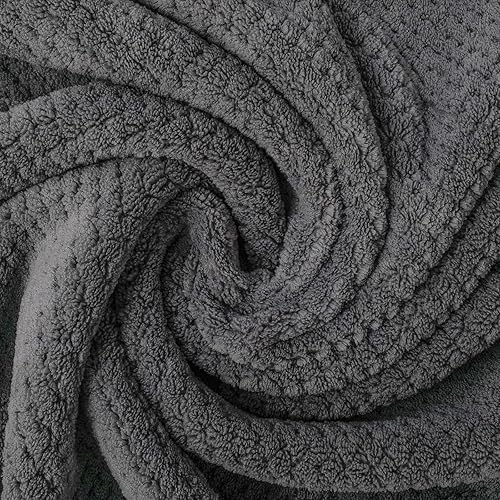 Miniatura 6 de Wuwahold Juego de 2 toallas de baño, tamaño más grande, microfibra súper suave, altamente absorbente, toallas duraderas de secado rápido para baño,