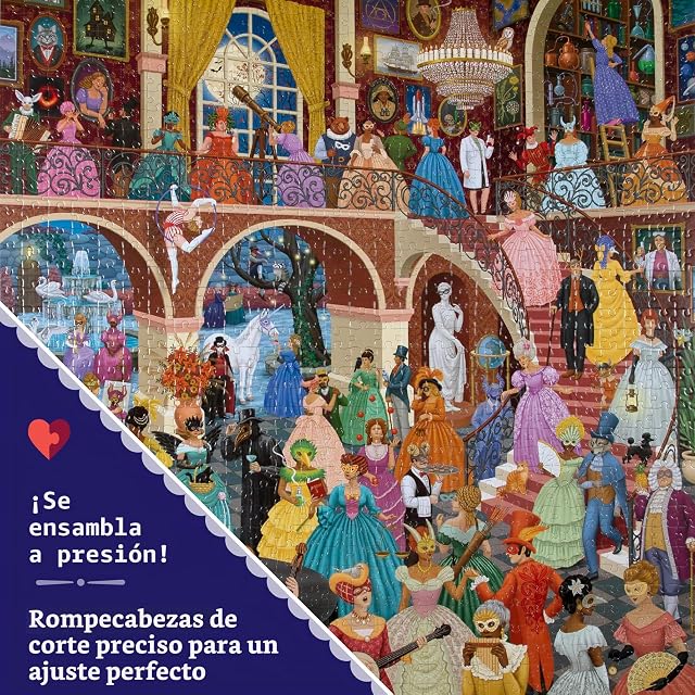 Foto 4 de 8 de Eeboo Alchemist's Masquerade - Puzzle de 1000 Piezas de cartón, 58,5 x 58,5 cm