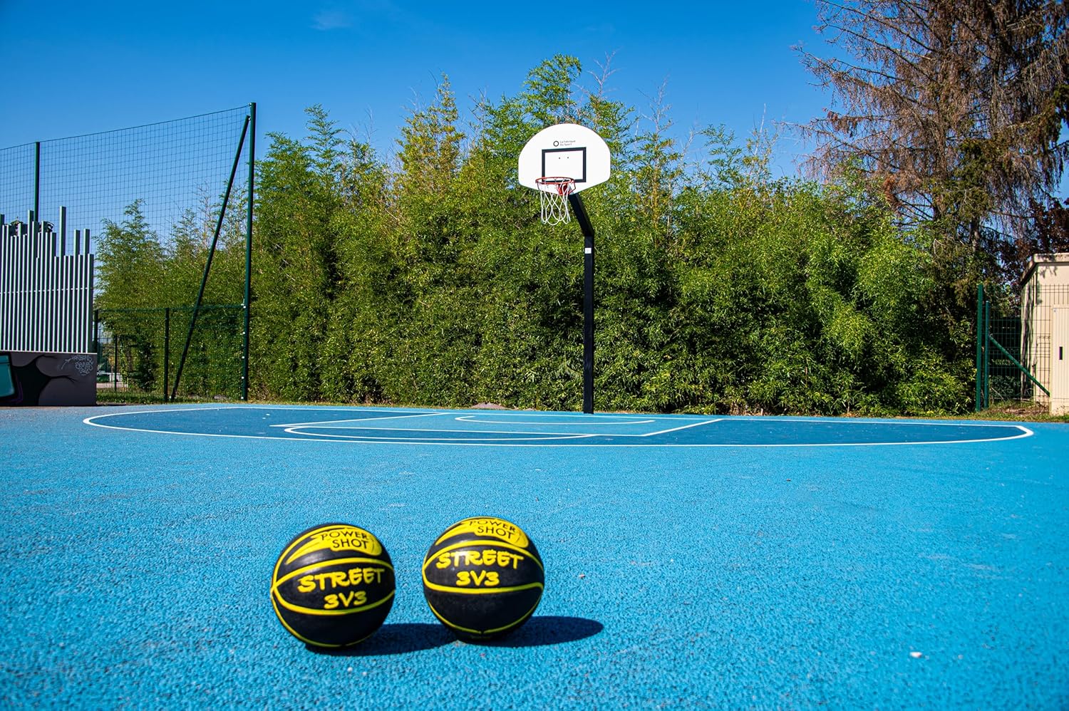 POWERSHOT Offer Ball Street Basketball 3v3 - Basketball specifically Designed for Asphalt - Indoor Outdoor use - Rubber Basketball