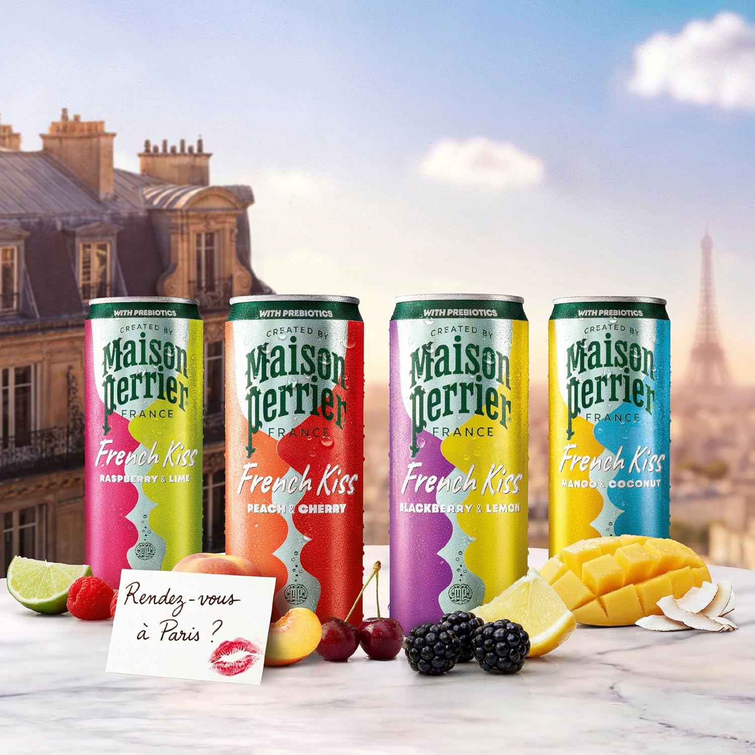 Maison Perrier French Kiss Sweetened Sparkling Juice Beverage, Mango & Coconut Flavors With Real Fruit Juices, 24Pk - Image 6