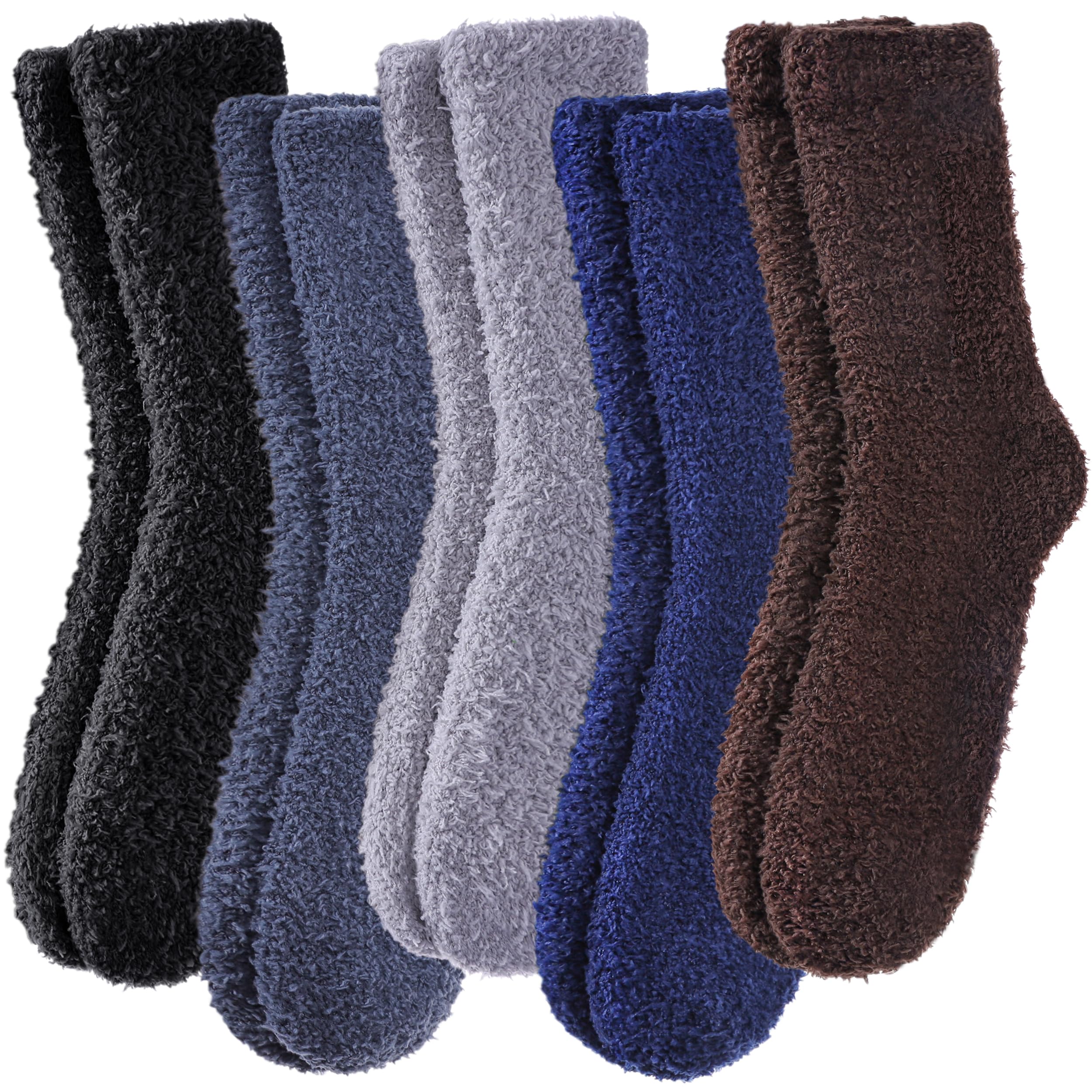 MQELONG Womens Super Soft Fuzzy Cozy Home Sleeping Socks Microfiber Winter Warm Slipper Socks