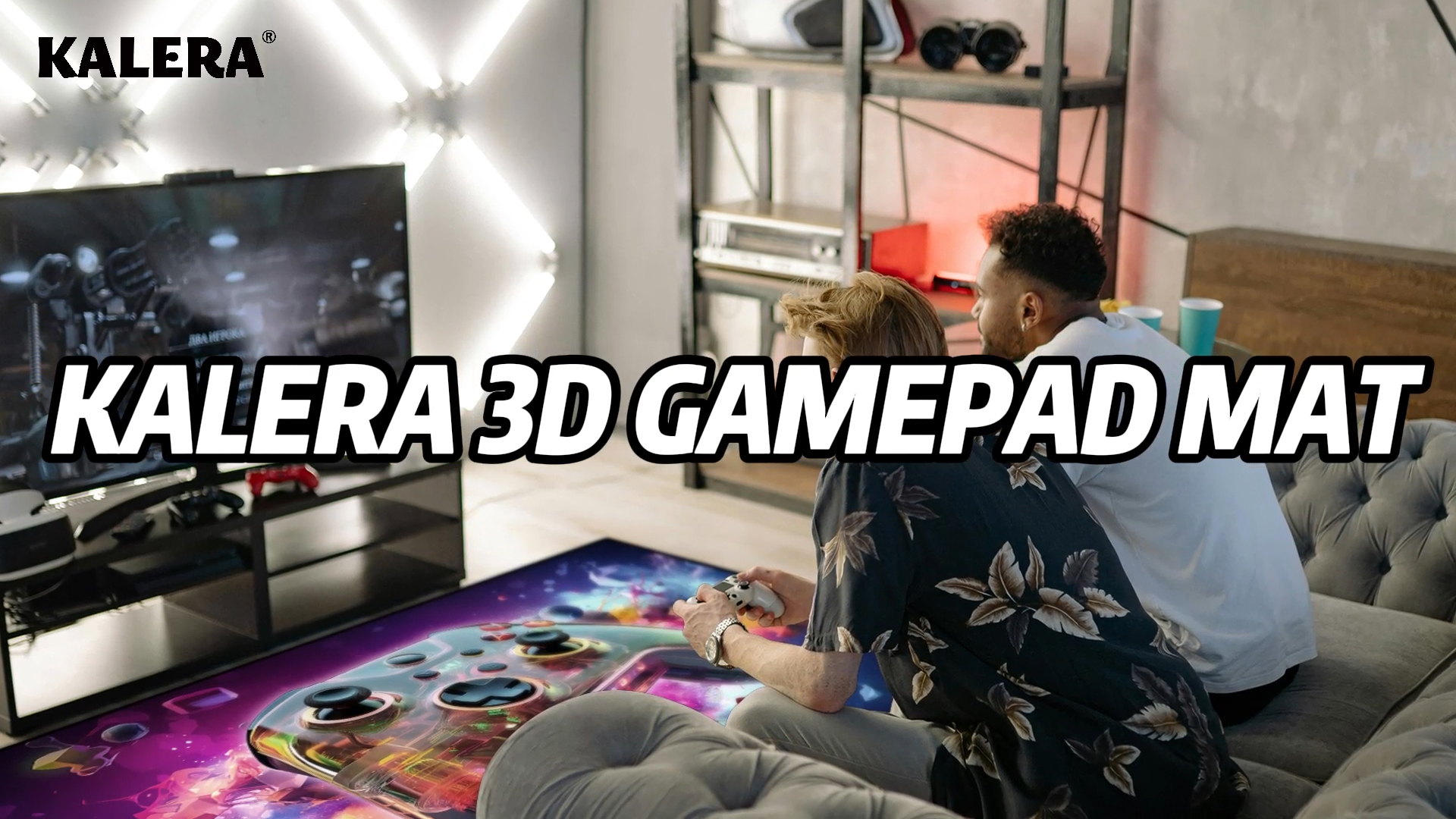 Tapete de Juego Gamer con Diseño Control 3D 150x100 cm miniatura 7