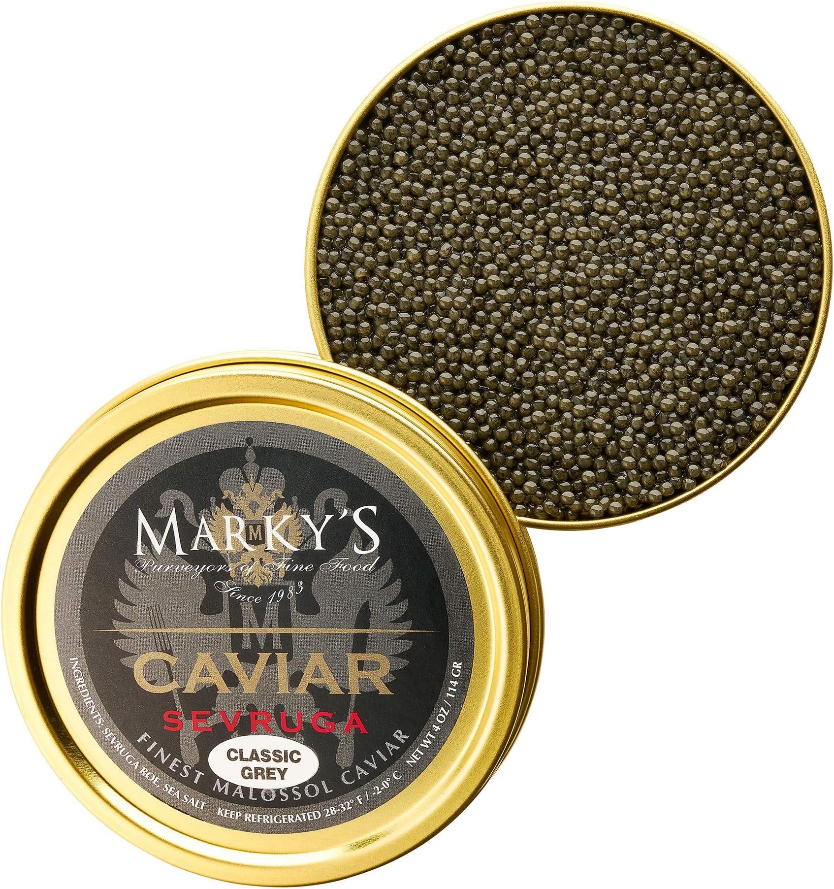 Grey Sevruga Caviar, Malossol - 4 oz