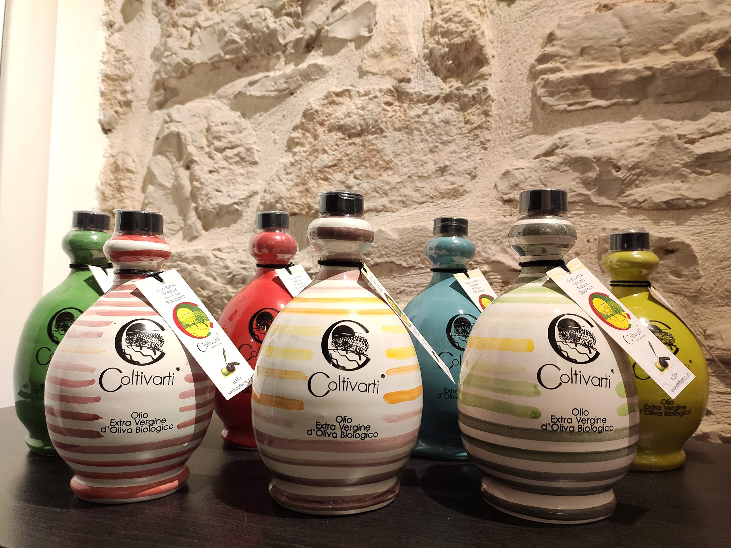 Coltivarti - Olio Extra Vergine di Oliva Orcio Ceramica 500ml (Pioggia) - 5