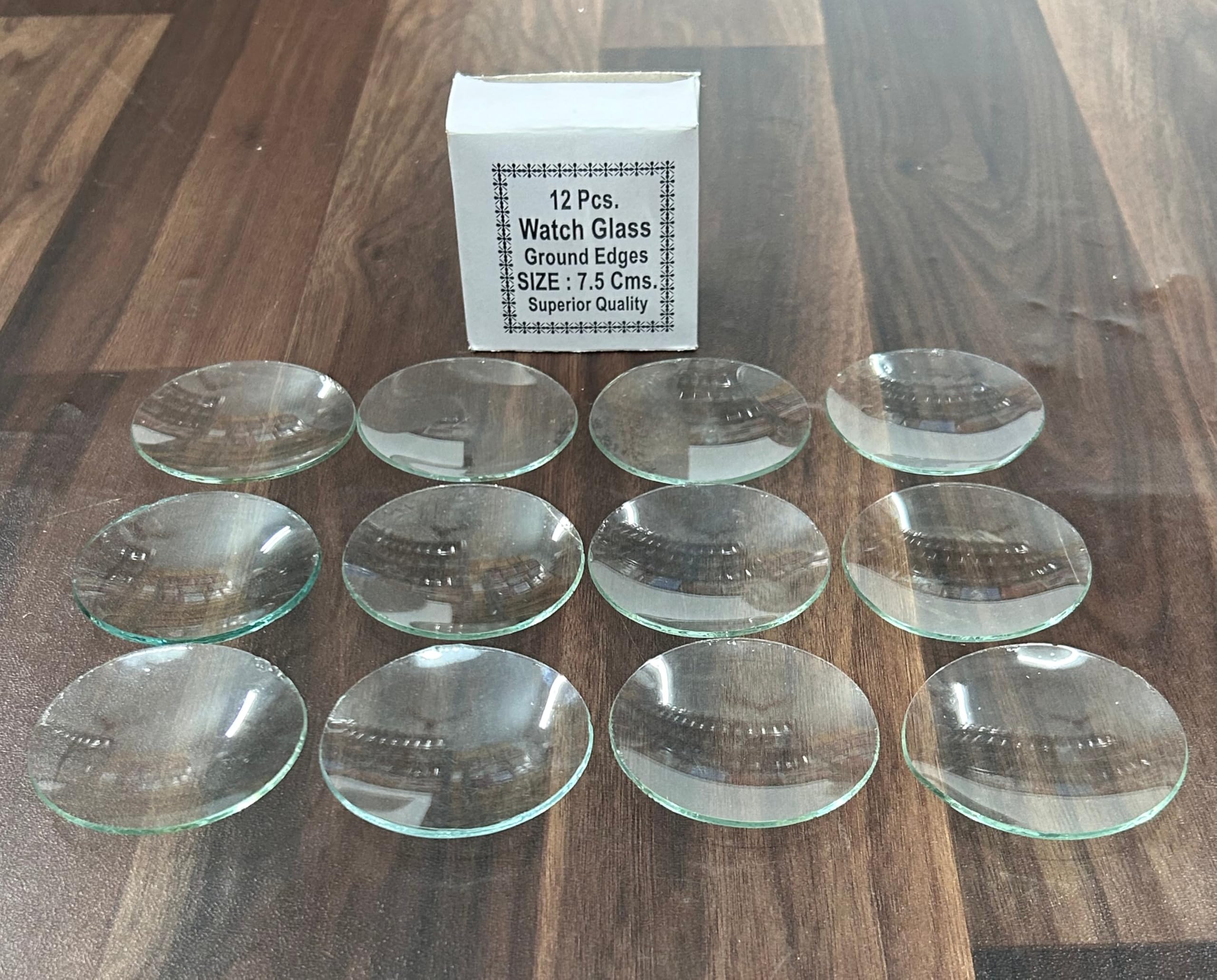 DT Science House 7.5 Cms Borosilicate Glass Laboratory Watch Glass (Pack of 12)