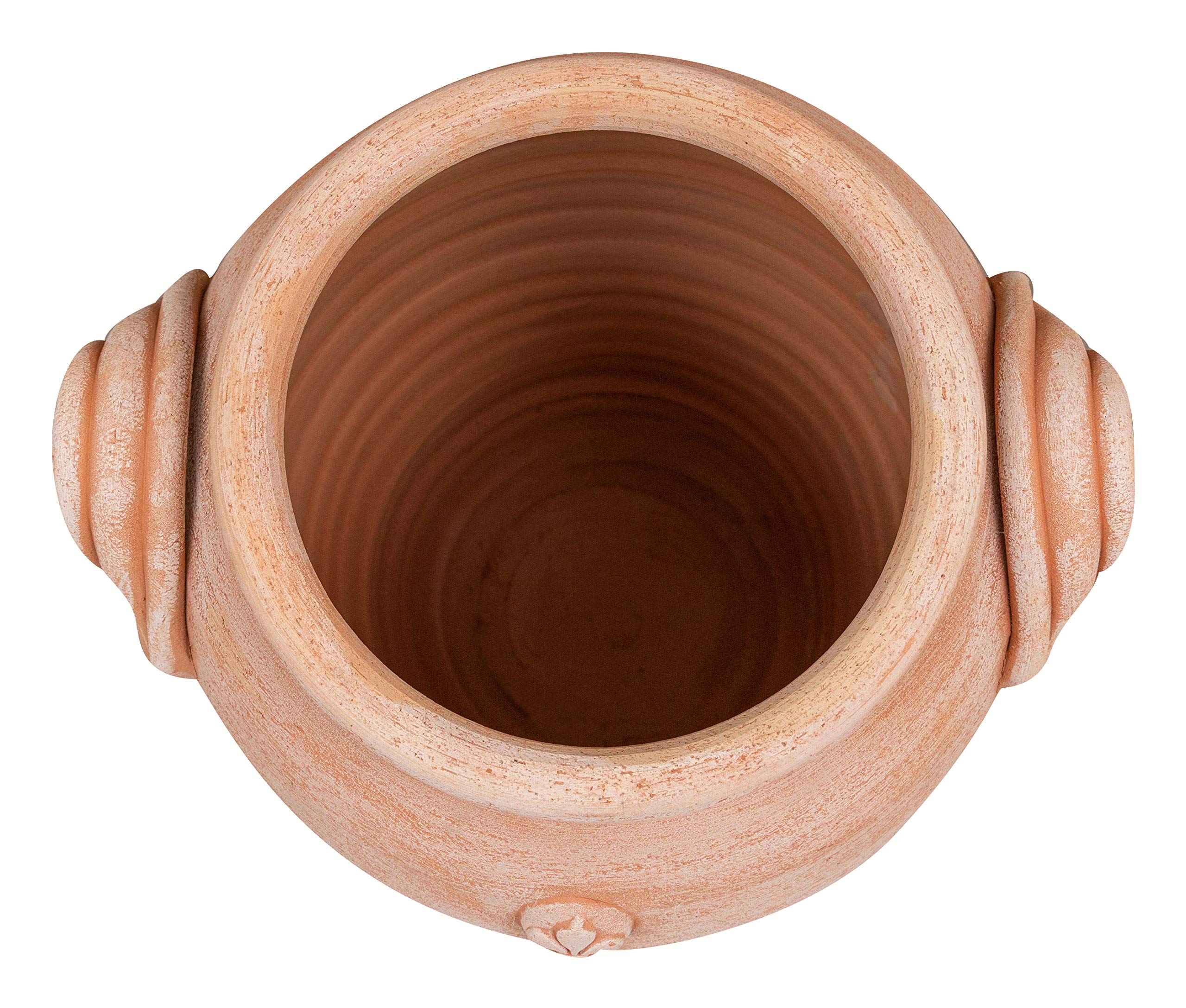 Biscottini Orcio in terracotta toscana 46x34x36 cm | Vaso terracotta Made in Italy | Giara terracotta da esterno