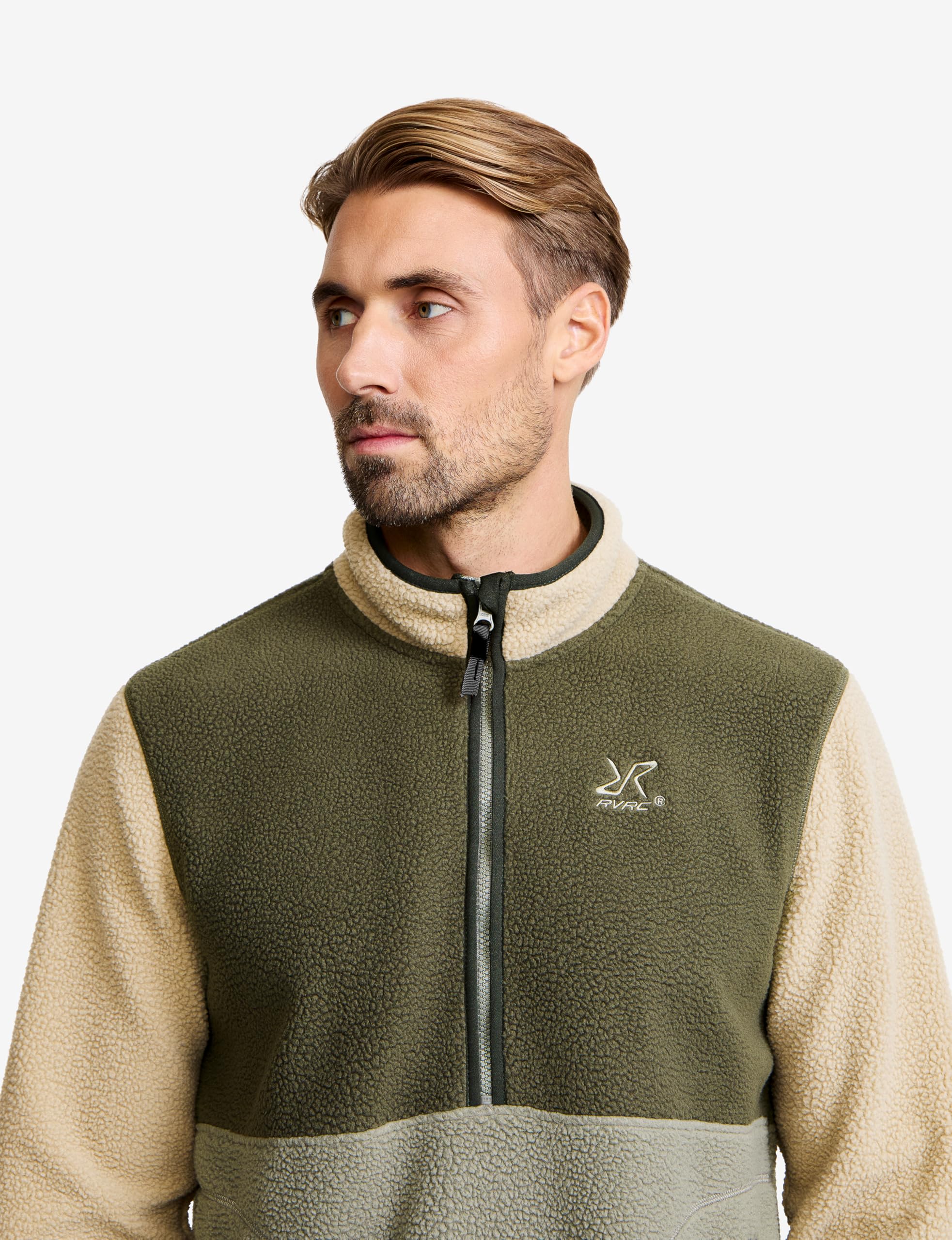 RevolutionRace Canyon Half-Zip Pile Fleece für Herren, Outdoor Teddy Fleecejacken perfekt für Wanderungen und Outdoor-Abenteuer
