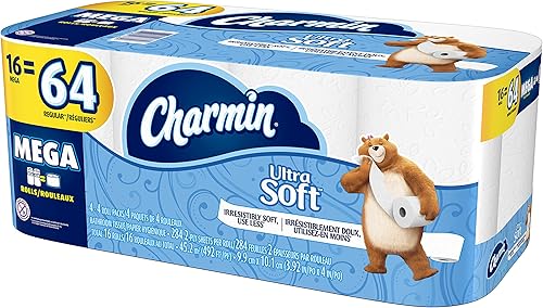 Charmin Papel higiénico ultra suave, 16 rollos mega (16 unidades)