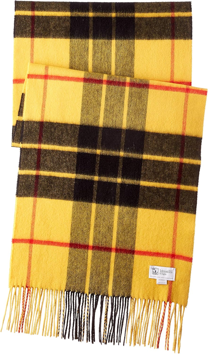 マフラー Johnstons of ELGIN イエロー 黄色 カシミア Johnstons