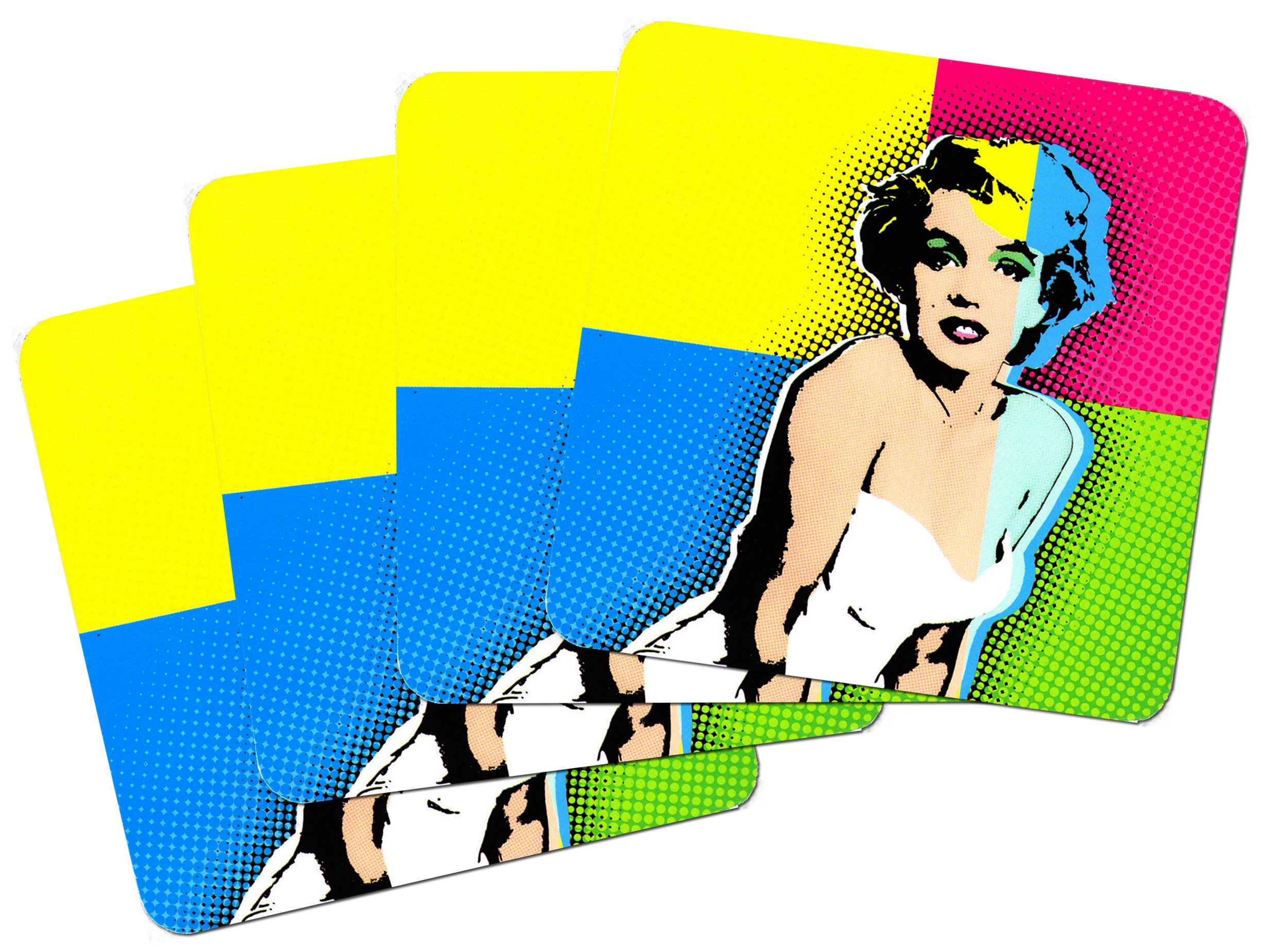 Lesser & Pavey Colourful Marilyn Monroe Pack Of 4 Coaster Set