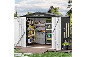 DWVO 6'x8' Outdoor Storage Shed: The Perfect Solution for Clutter-Free Living