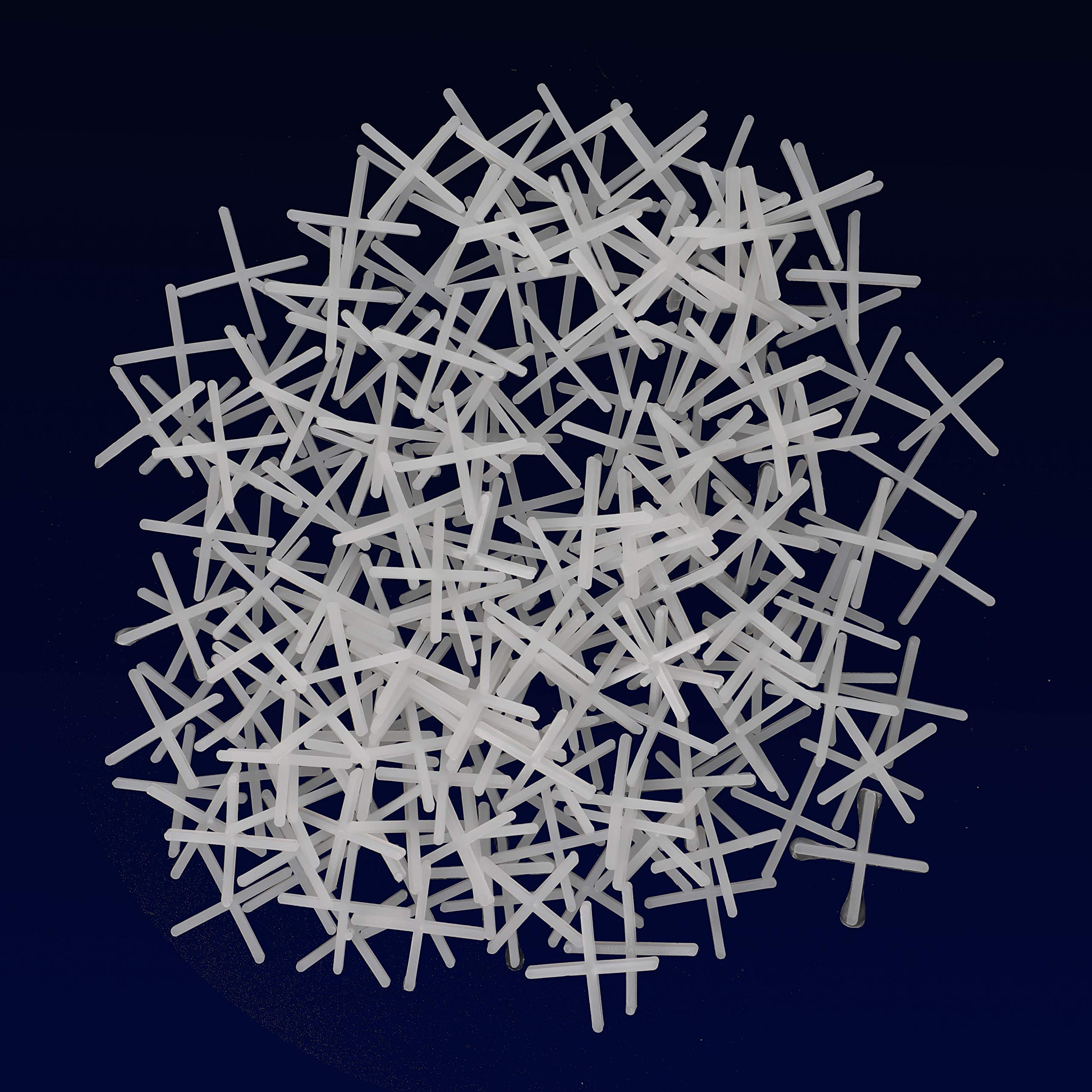 INTOX - Croci per piastrelle, 1,5 mm, 200 pezzi, colore: Bianco