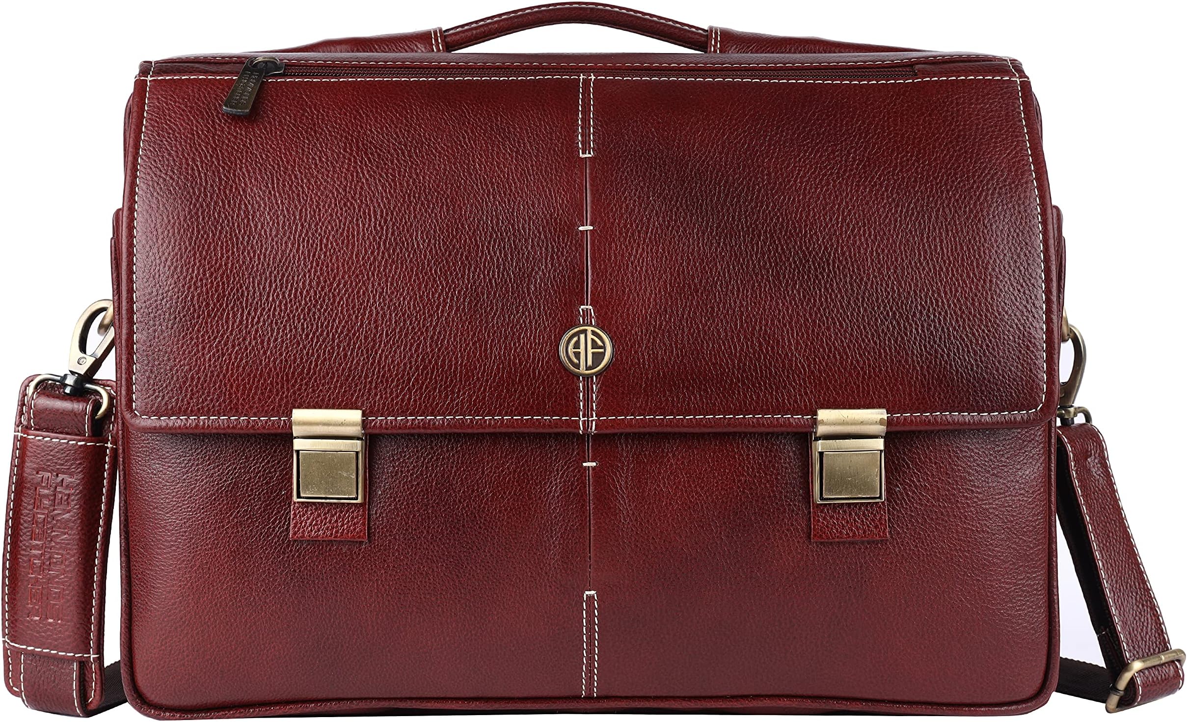 HAMMONDS FLYCATCHER Laptop Bag for Men - Genuine Leather Office Bag ...