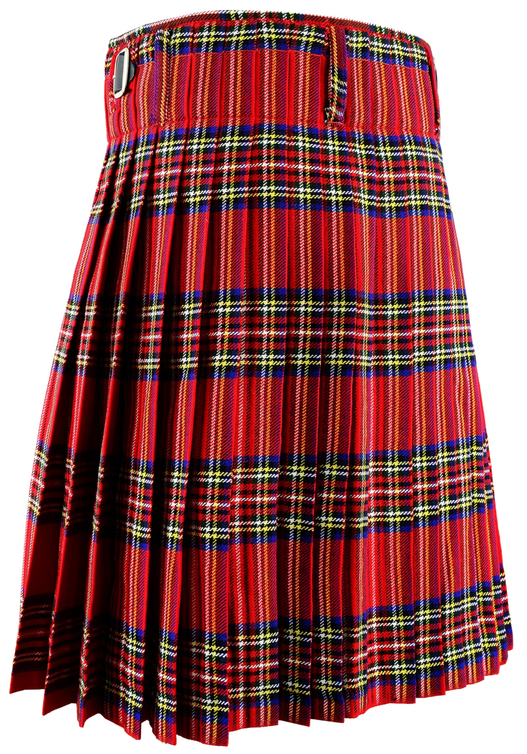 Hamilton Kilts - Kilt de tartán Royal Stewart, Vestido Tradicional escocés de tartán de Las Tierras Altas, Atuendo para Boda y Fiesta