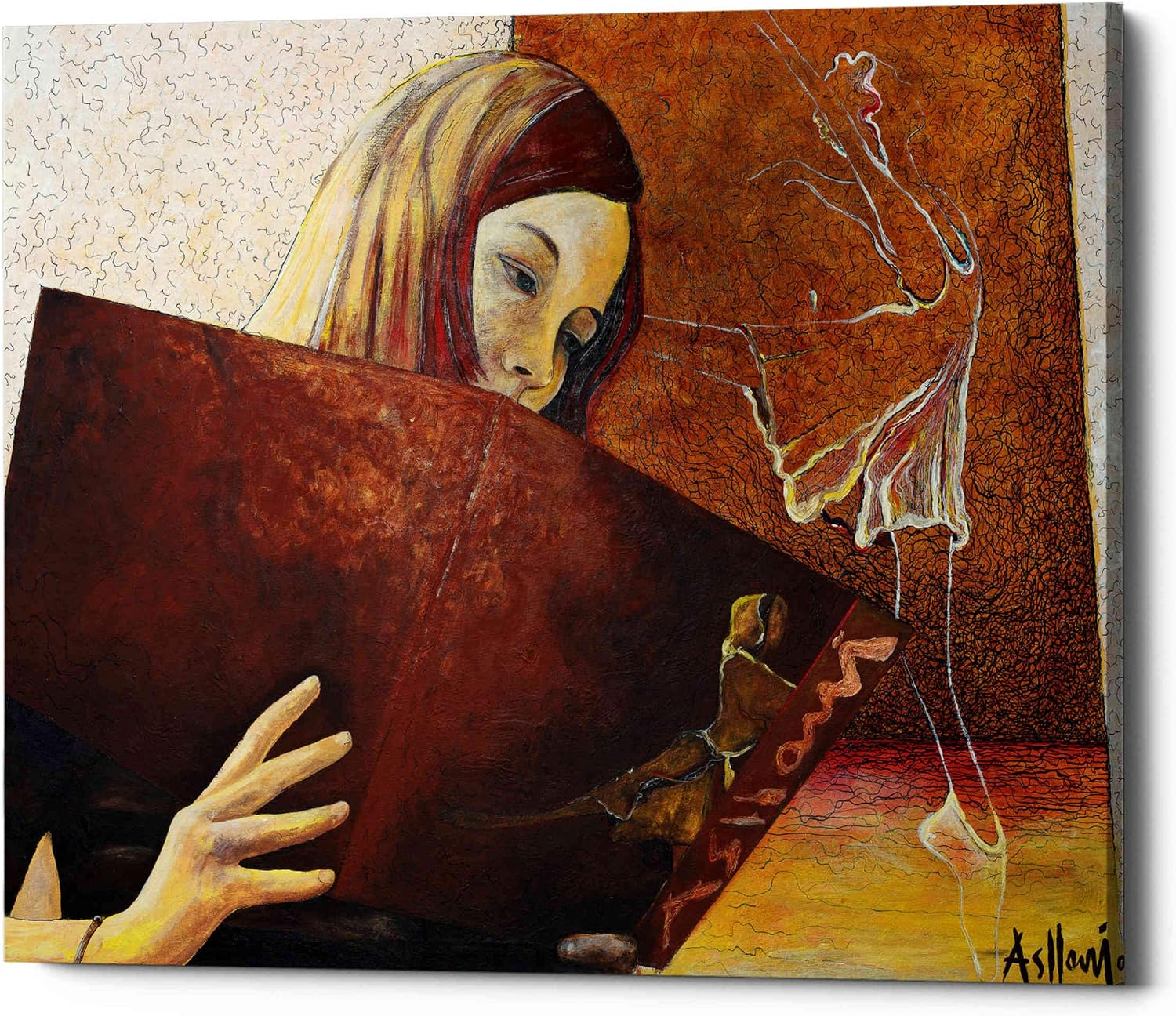 Epic Graffiti 'The Viewer' by Samedin Asllani, Canvas Wall Art, 16"x18"