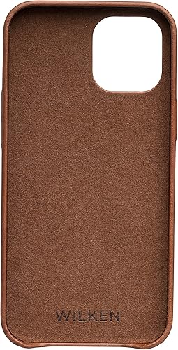 Miniatura 4 de Wilken - Funda de cuero envuelta compatible con iPhone, compatible con MagSafe y carga inalámbrica, cuero de grano superior, protección de pantalla