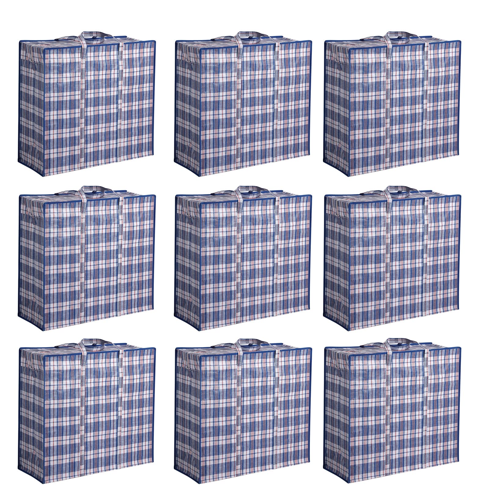 KINLITO 158L Extra Large Storage Bag with Strong Handles and Zippers, Organizer Bag, Moving bag, Water Resistant, Storage Tote, Camping Bag for Clothes, Bedding, Comforter, Pillow, Moving