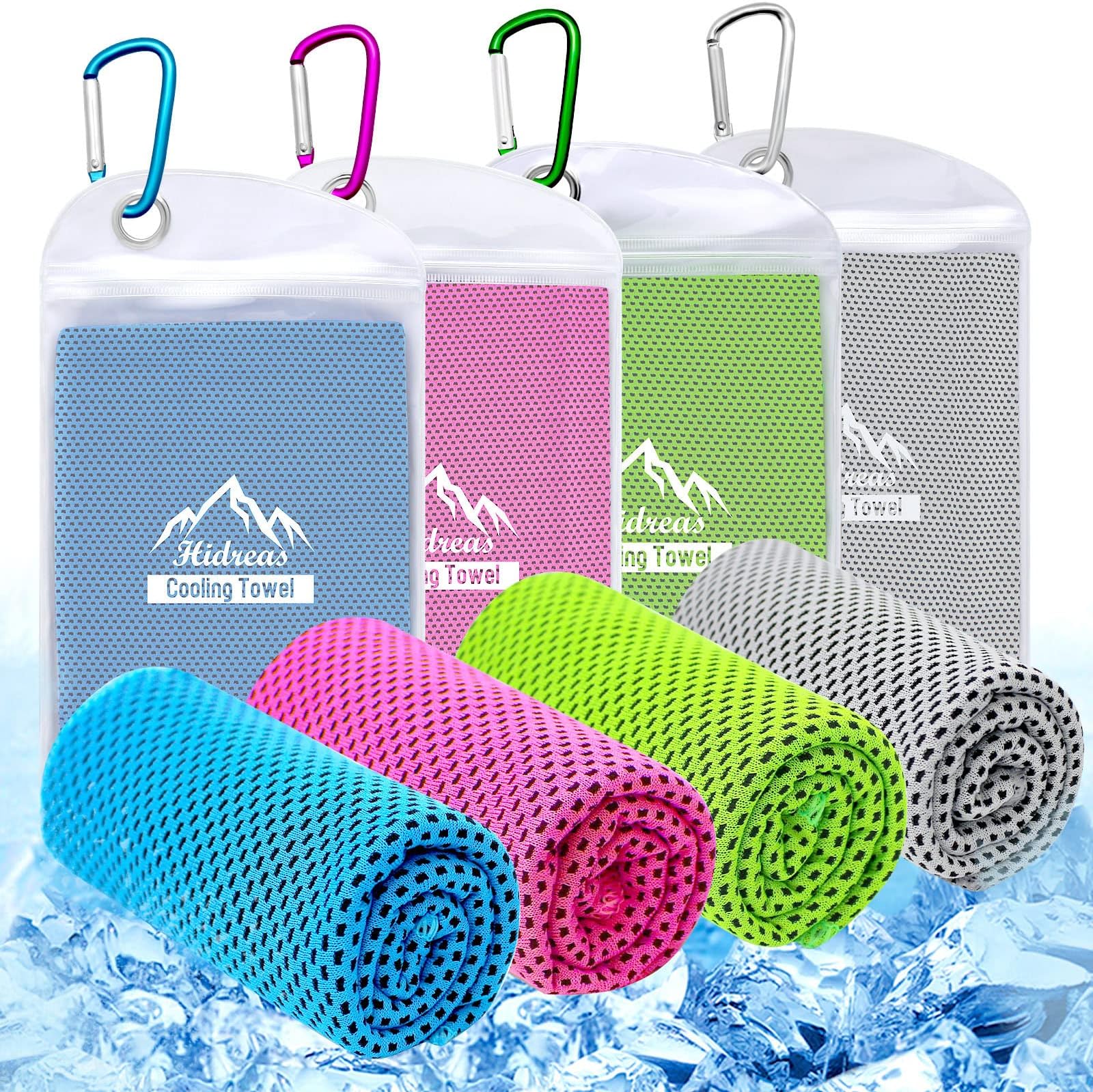 MIZAZBOX Pack of 6 Cooling Towel for Neck and Face, Neck