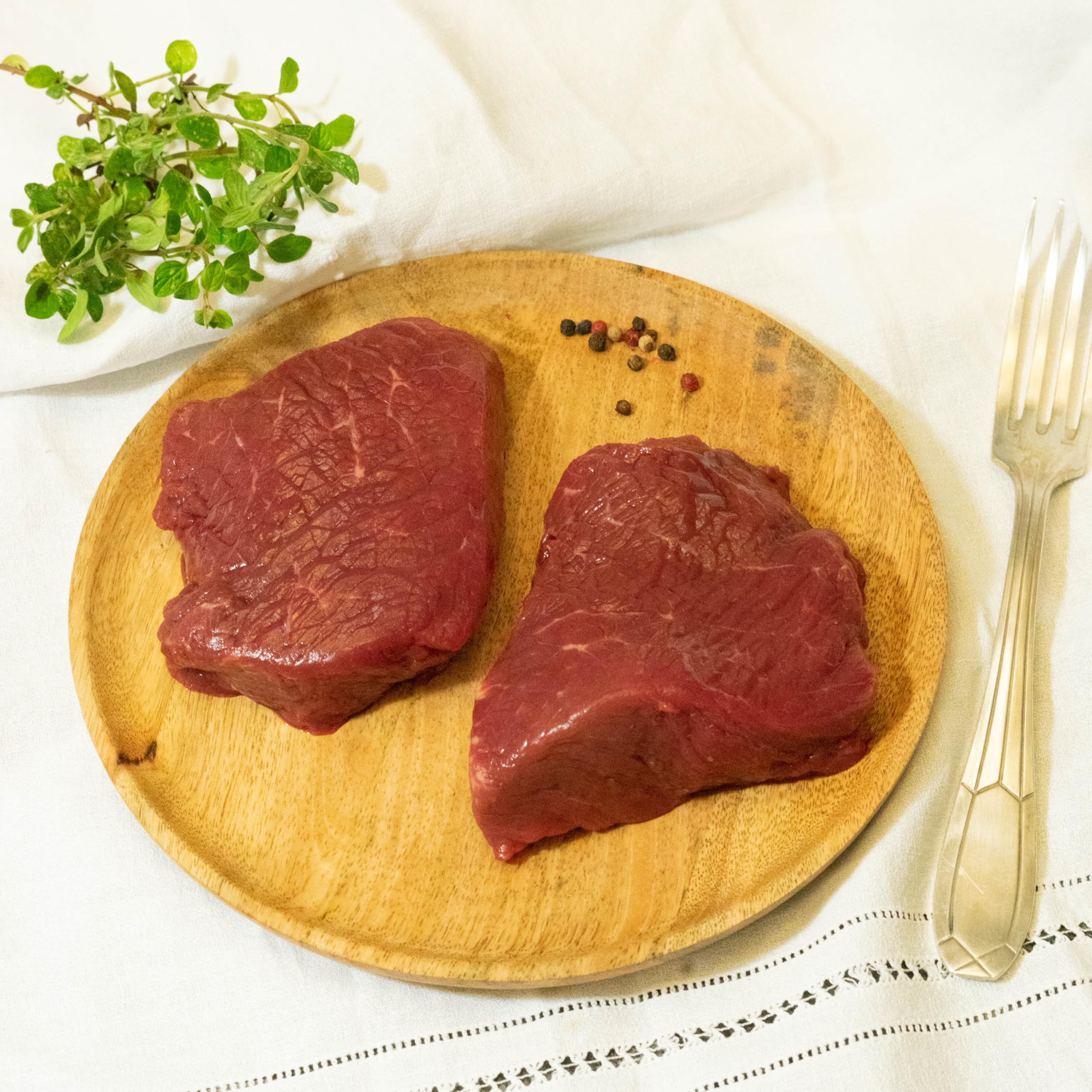 6 Pavés de Rumsteak 3x280g - Viande de Bœuf Premium - Origine France - Selectiv - Parfait pour Grillades et BBQ