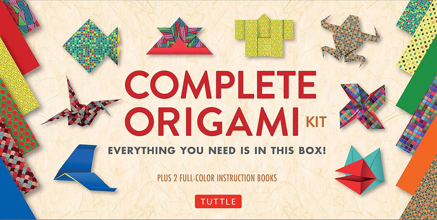 Complete Origami Kit Ebook Kit with 2 Origami Howto Books, 98 Papers