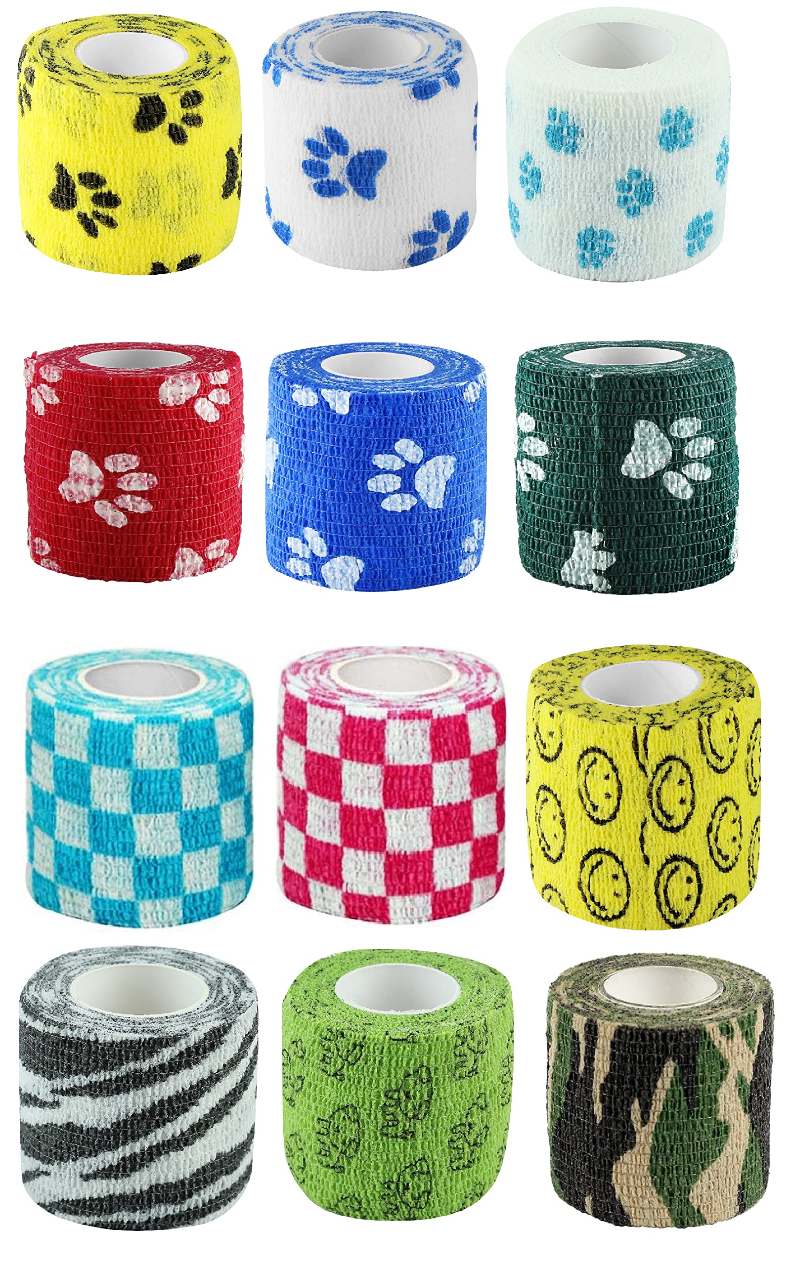 A-TAPE Breathable Self Adhesive Cohesive Bandage for Humans & Pets (Dogs, Cats, Birds) –Sports, Wrap, Athletic, Non Woven First Aid Medical, Wrist, Swelling (5 cm X 4.5 mtr, Pack of 12) Printed (B0BTPPNJCJ) Amazon Price History, Amazon Price Tracker