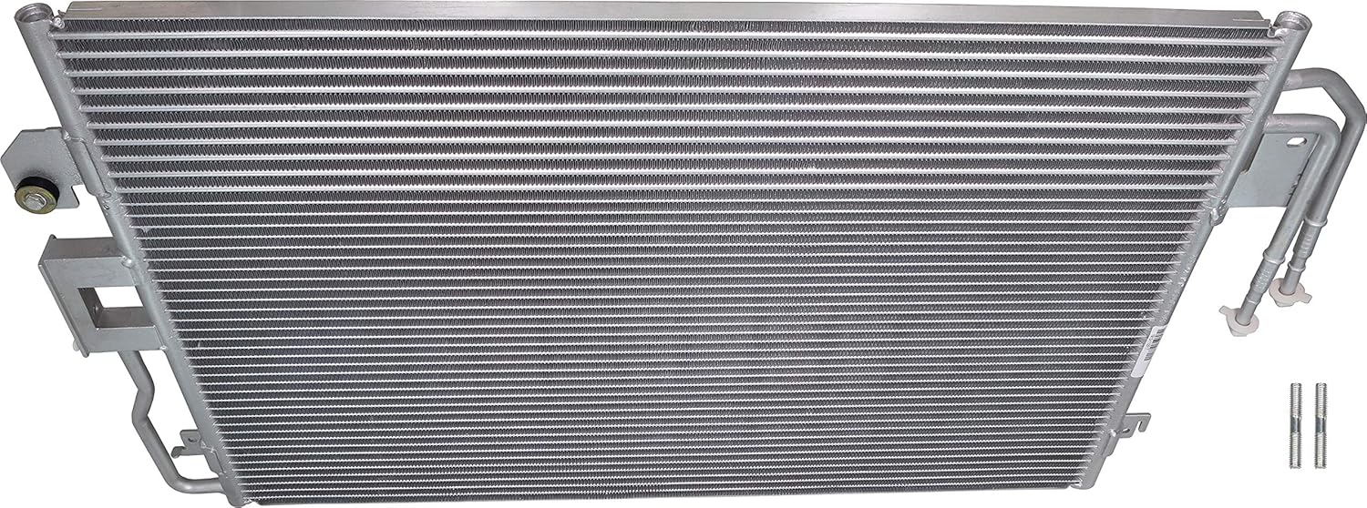 APDTY 3782 AC Air Conditioning Condenser Assembly w/Auto Transmission Oil Cooler