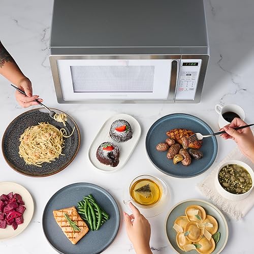 Vista 48 de Farberware Horno microondas de encimera de 1.1 pies cúbicos – 1000 vatios de potencia, ajustes de cocción automática, descongelación, fácil limpieza