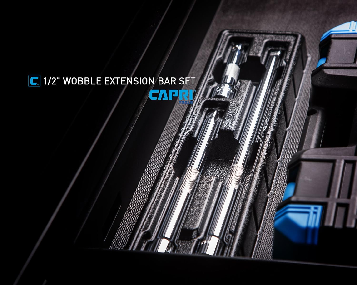 Capri Tools 1/2-Inch Drive Wobble Extension Bar Set, 3-Piece (1-2600)