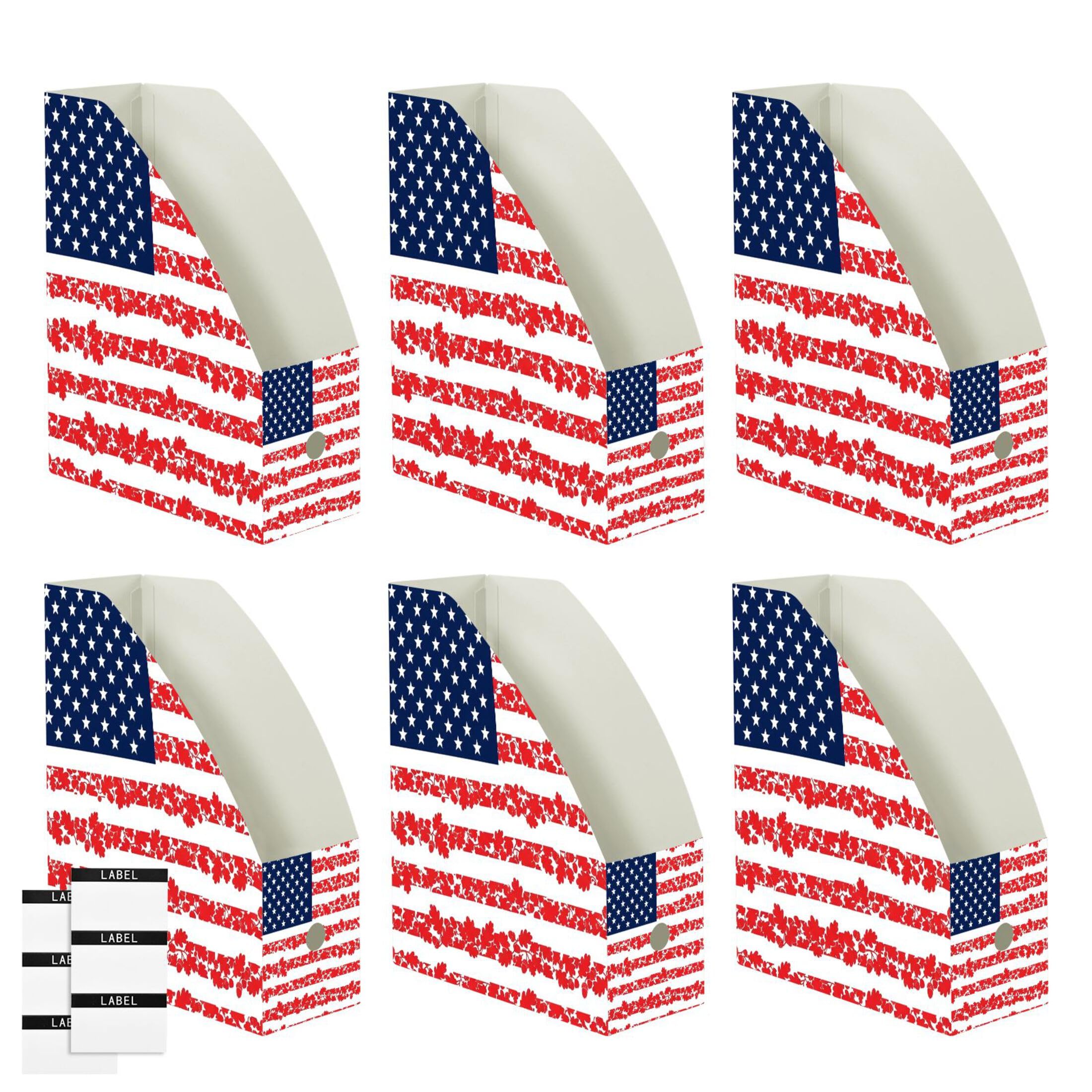 Soportes plegables para revistas para estante de escritorio
