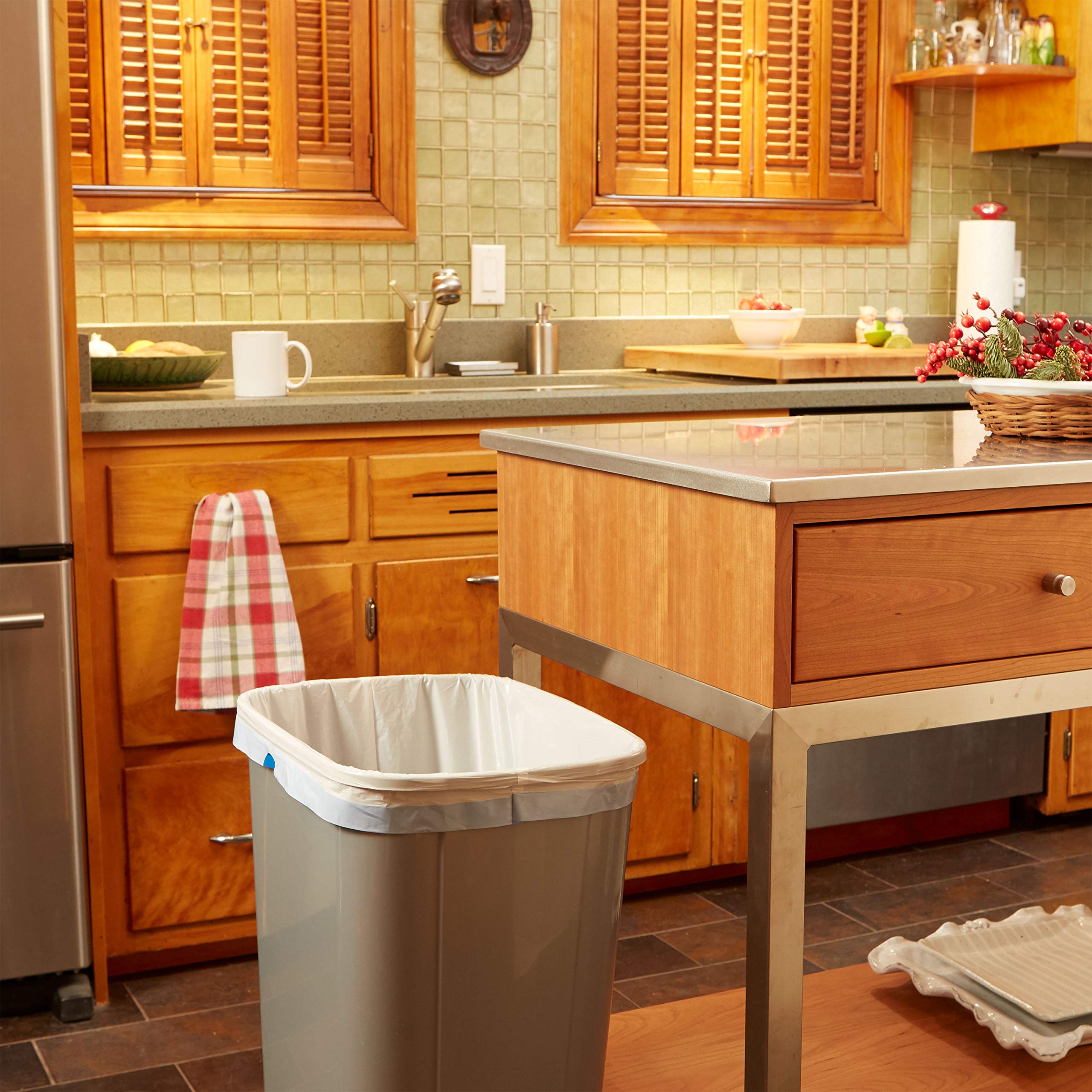 Amazon.com: Hefty Renew Tall Kitchen Trash Bags, White, Unscented