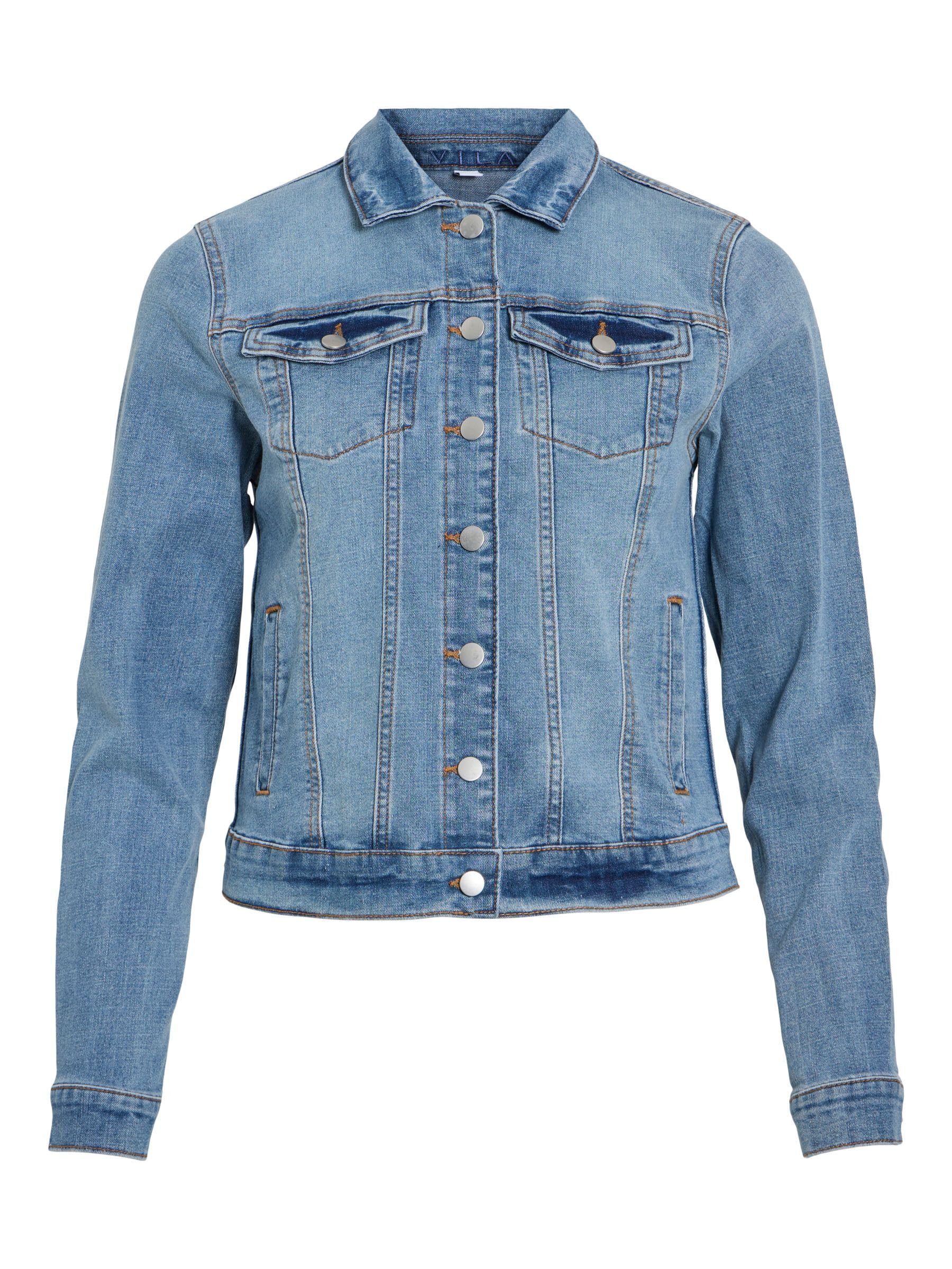 Vila Women's Vishow New L/S Denim Jacket/Su-noos Denim Jacket, Light blue (light blue denim), XL