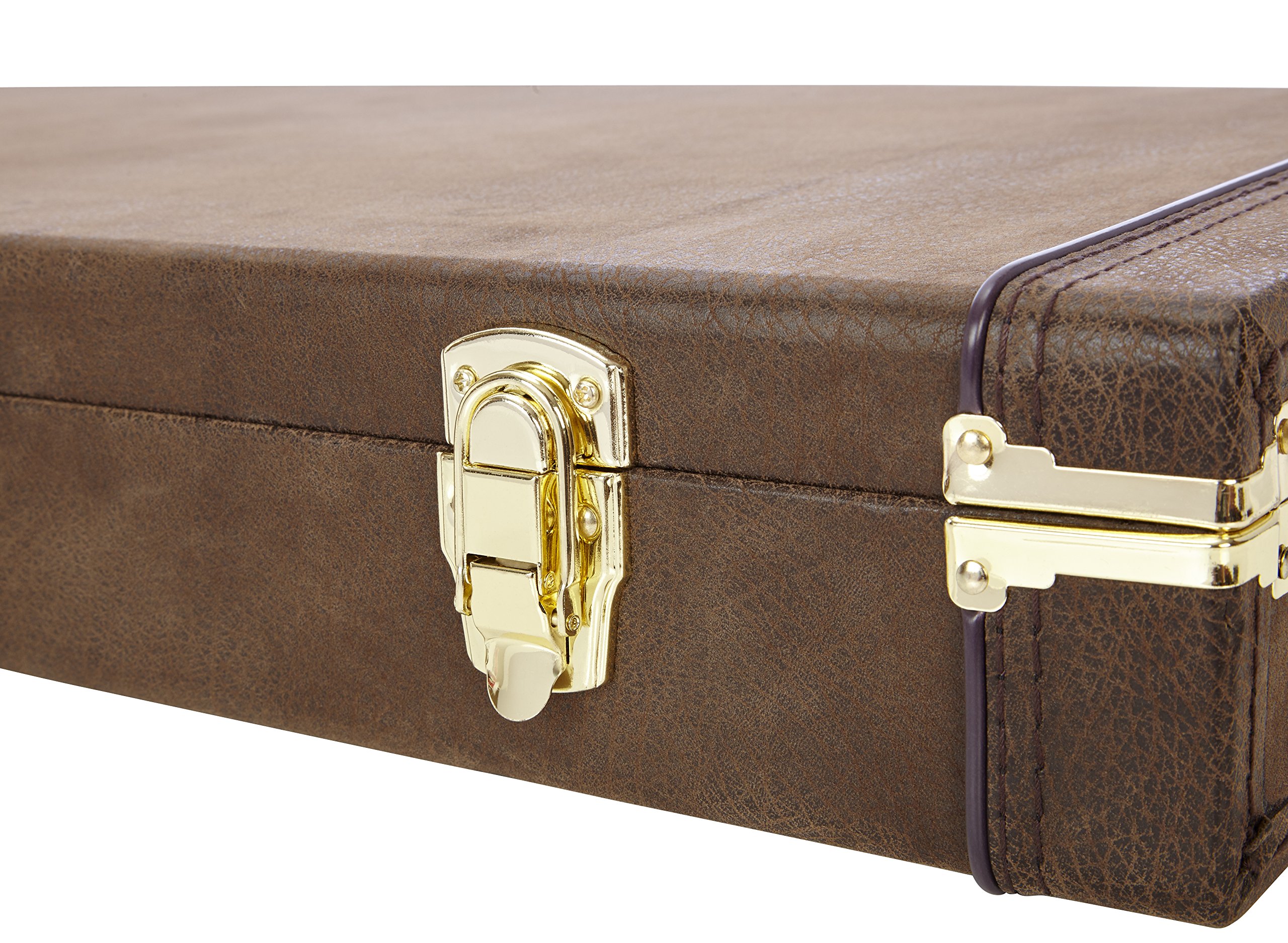 Gator Cases Deluxe walizka na gitarę standardową elektryczną w stylu vintage, brązowa (GW-ELECT-VIN)