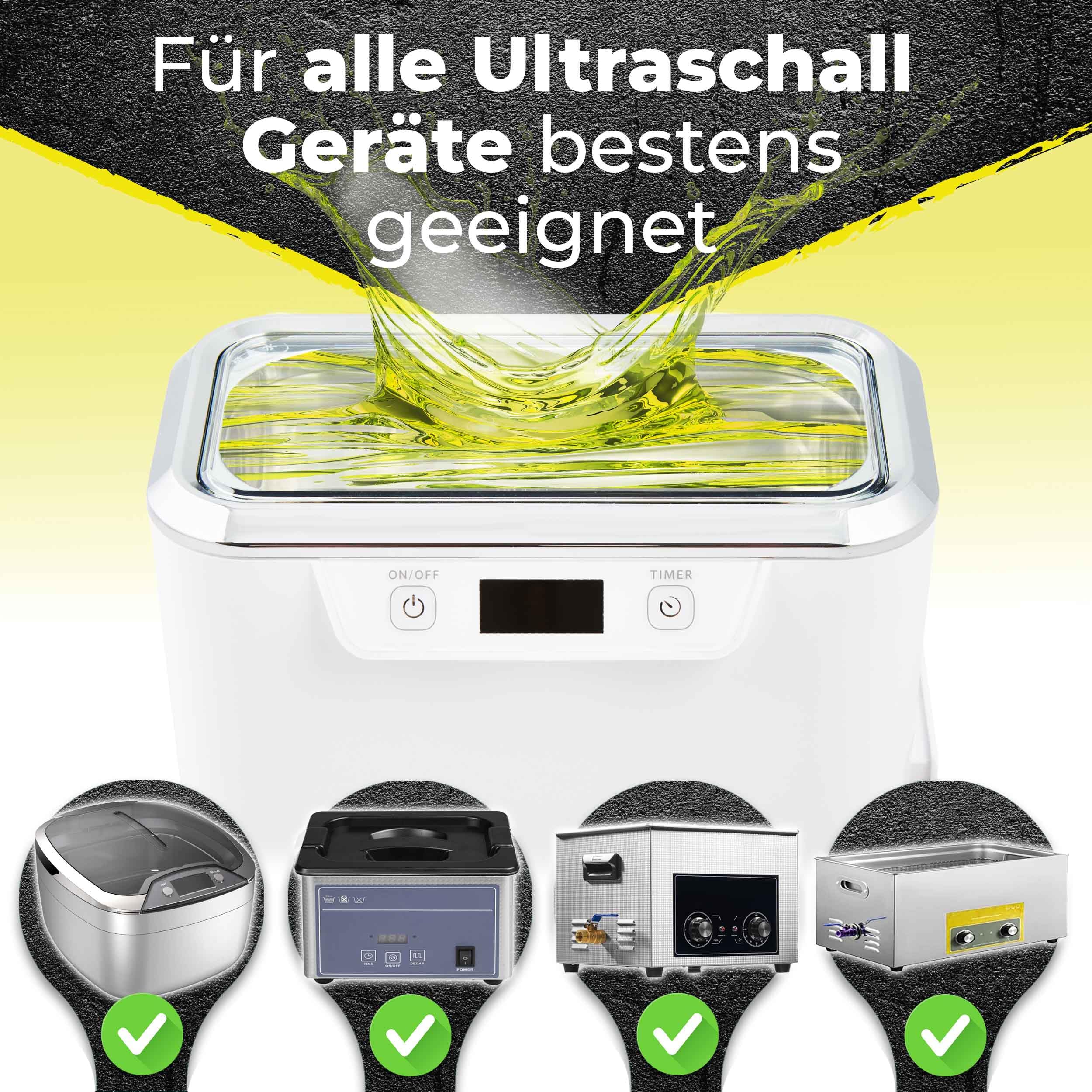 Ultraschall Reiniger Werkstatt, Konzentrat, Vergaser, Reinigung von Autoteile, Werkstatt im Ultraschallgerät (1 Liter)