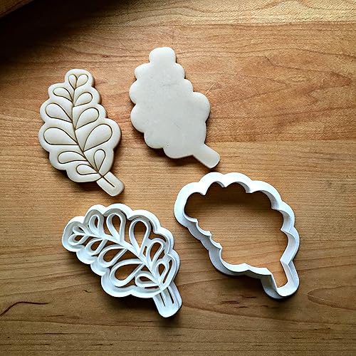 Miniatura 3 de Sweet Prints Inc Set of 2 Rounded Leaf Cookie Cutters - Dishwasher Safe