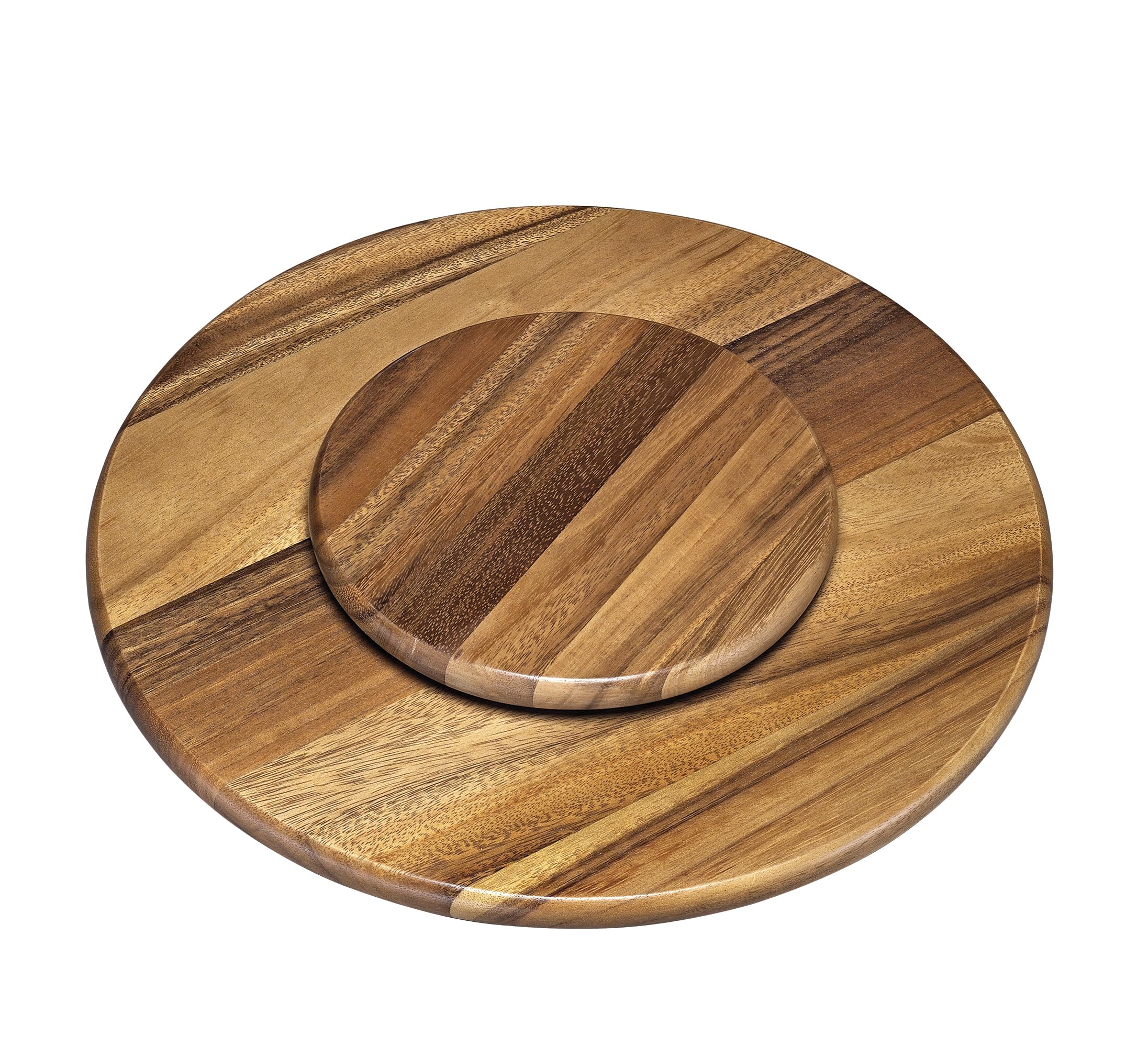 Spring Plato Giratorio para Fondue, Madera de Acacia, Plato para Servir Fondue Olla e Ingredientes, rodamiento de Bolas, pie para Estabilidad, Apto para Todos los Spring-Rechauds | Ø 40,5 cm