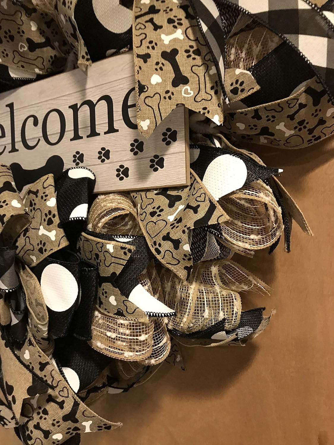 Dog wreath, Dog decor