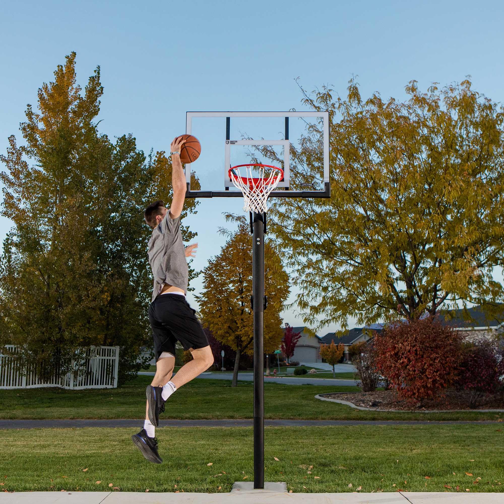 Lifetime 54 Steel Framed Shatterproof Backboard In-Ground Basketball Hoop product thumbnail 8