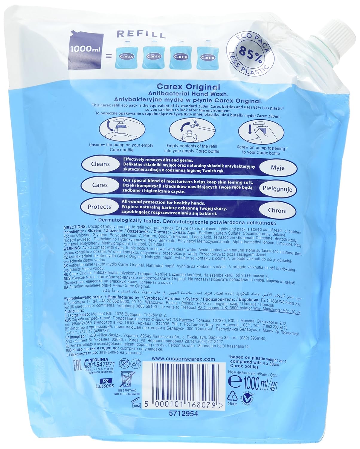 Carex Original Refill Pack 1L by Carex Health Brands