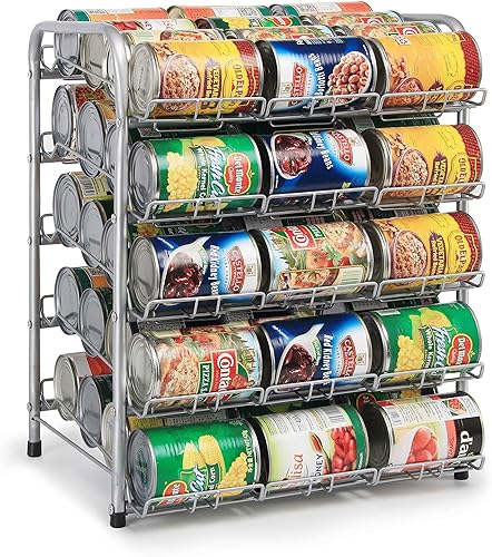 Miniatura 10 de Rice rat Organizador de latas para despensa, dispensador de almacenamiento de latas para alimentos enlatados (3 niveles)