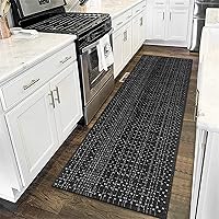 Vista 10 de Alfombras Corredoras Bohemias para Pasillo, 2' x 8' Alfombra Corredera Lavable para Entrada Interior, Alfombra Bohemia Natural Lavable Reversible