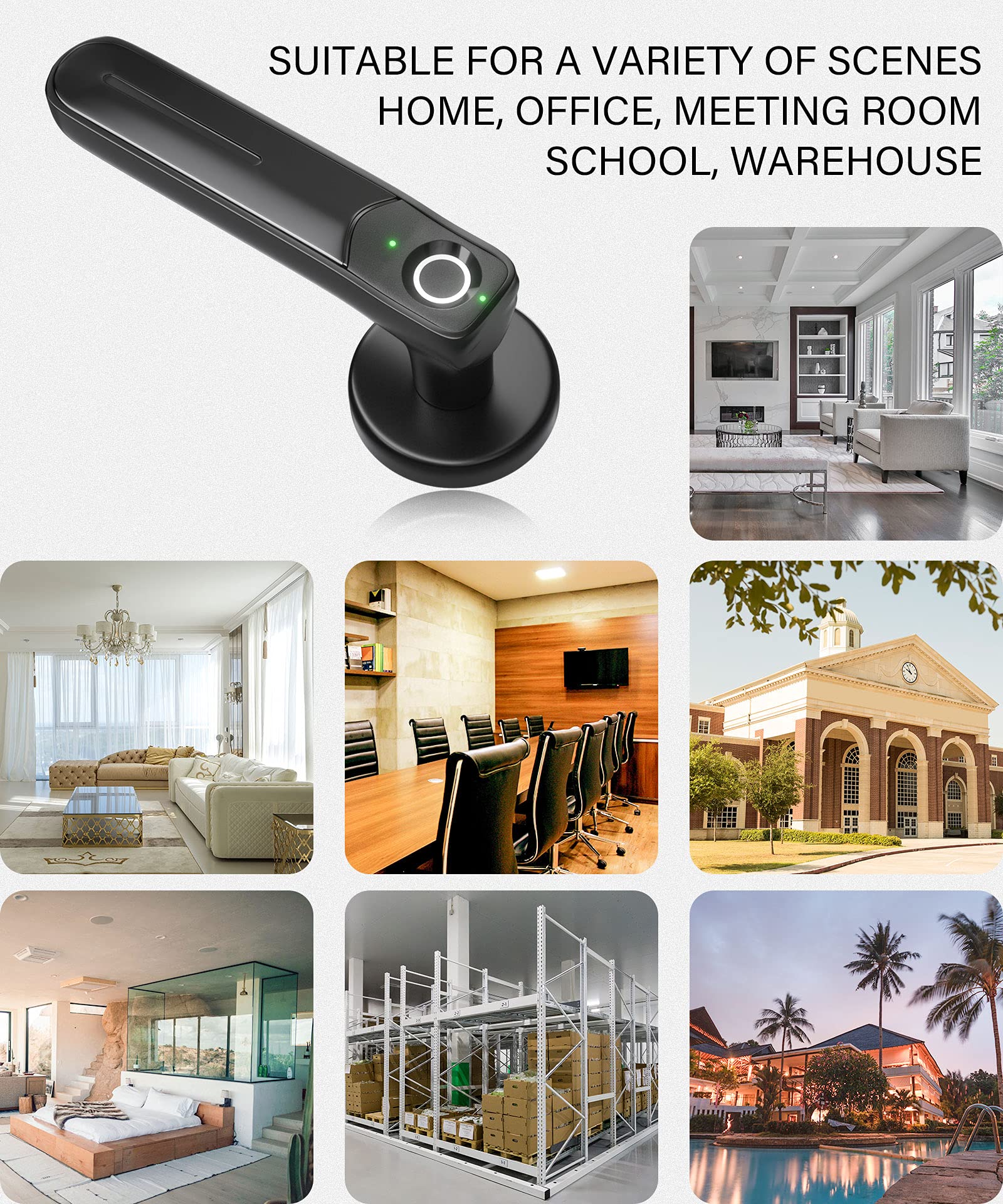 Fingerprint Door Lock by BIWIBON, Smart Door Lock, 30 Fingerprint