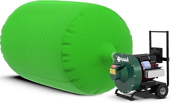 1 Insulation Vacuum Bag RAM Heavy Duty ECO+ Bags 7 FT X 4 FT Holds 88 CF / 400 LBS Low DUST 2.4 Fabric Strength - 1 Bag . Largest and Toughest Green Bag on The Market.