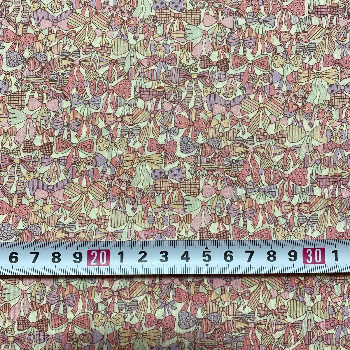 Amazon.co.jp: リバティ ジェニーズリボンズ (縮小) ピンク系 生地幅