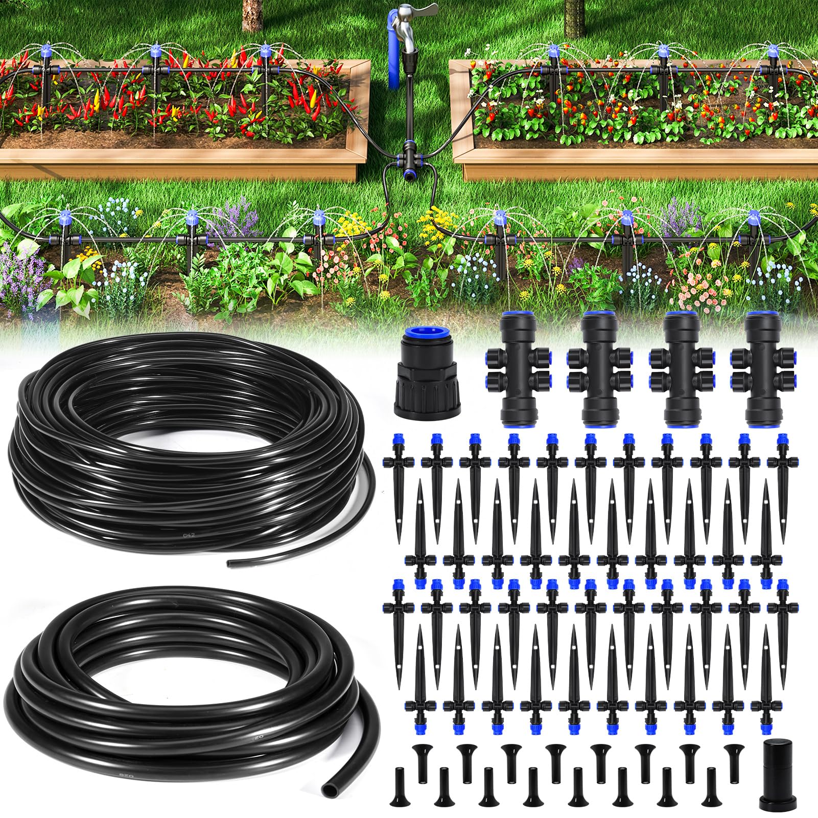 The Best Drip Irrigation Kits for Water-Saving Gardens: Top Choices for Efficient Watering - PlantNative.org 912rjL7P5RL