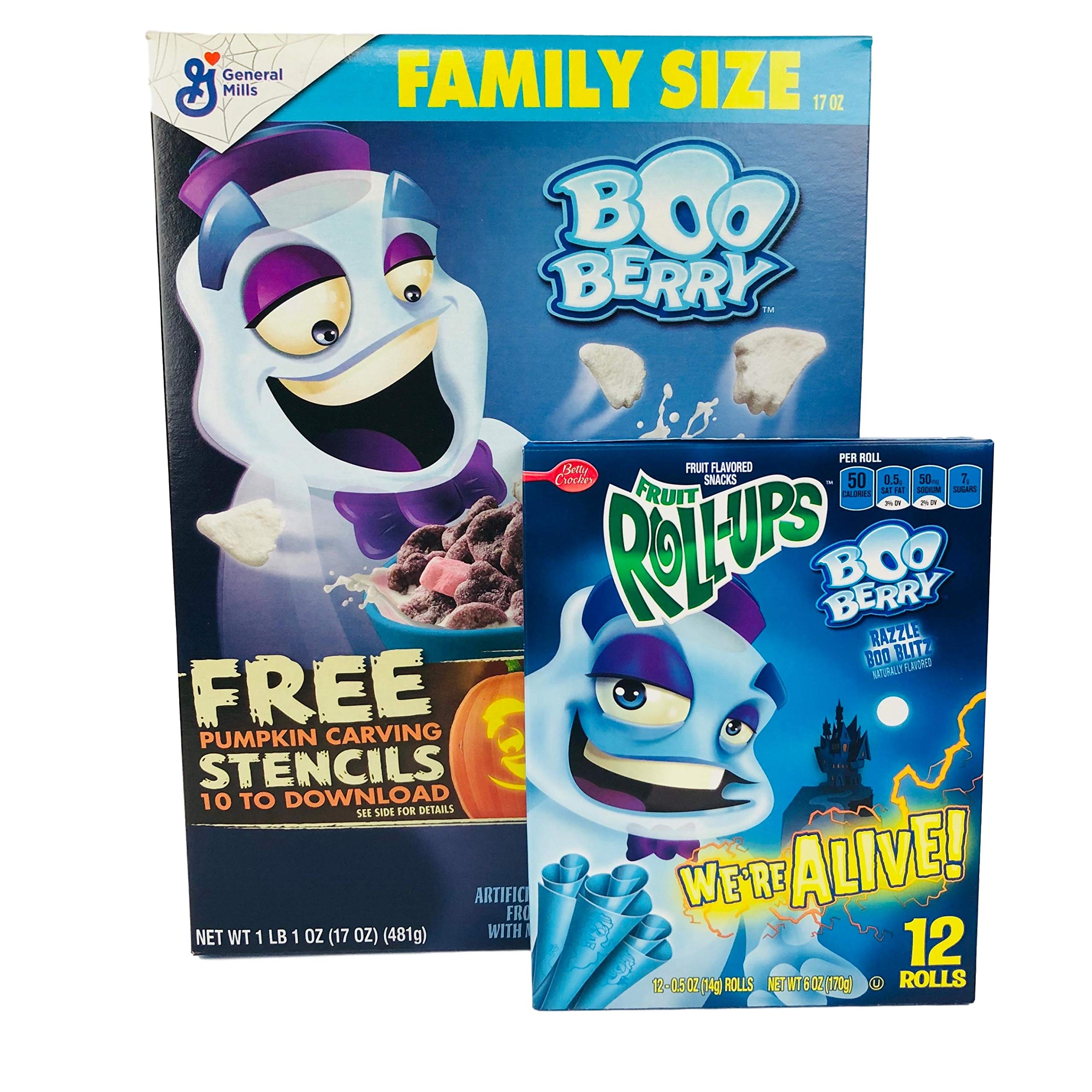 Buy General Mills Boo Berry Cereal And Boo Berry Fruit RollUp Fun Pack